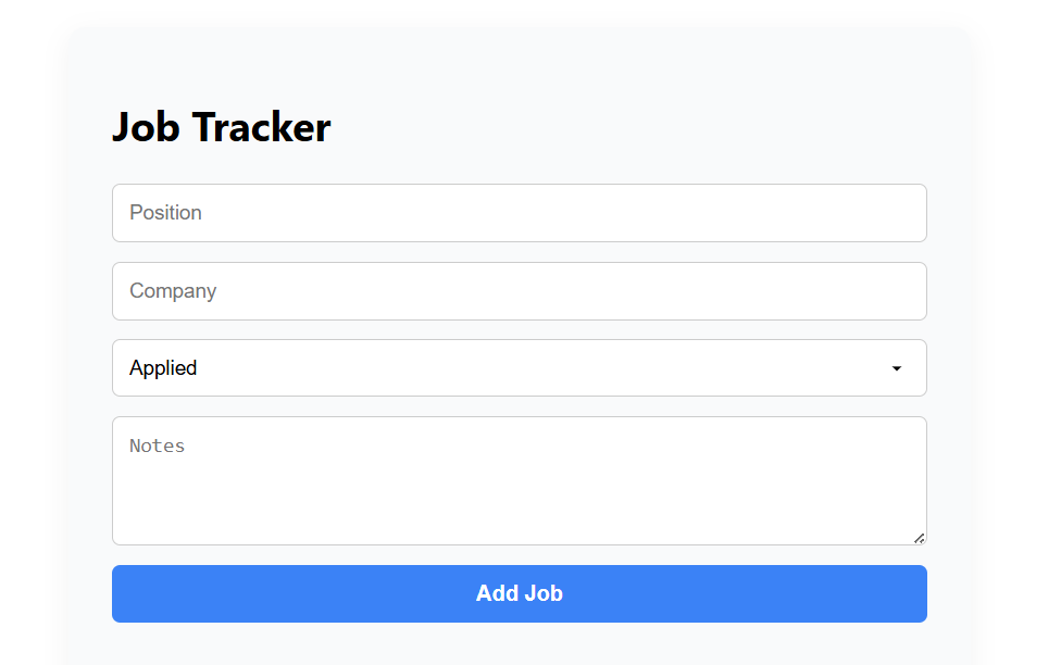 Job Tracker